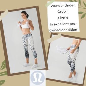 Lululemon Wunder Under Crop II *Full-On Luon